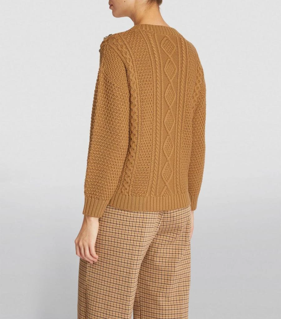 商品Weekend Max Mara|Embellished-Detail Cable Knit Sweater,价格¥2155,第4张图片详细描述