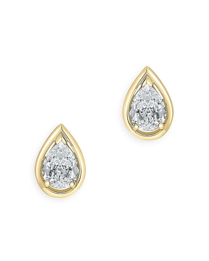 Oval Shaped Diamond Stud Earrings in 14K Yellow Gold, 0.56 ct. t.w. - Exclusive 商品