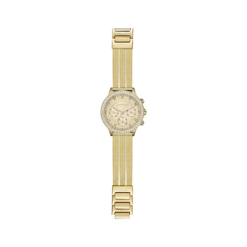 商品KENDALL & KYLIE|iTouch Women's Gold-Tone Metal Bracelet Watch,价格¥113,第1张图片