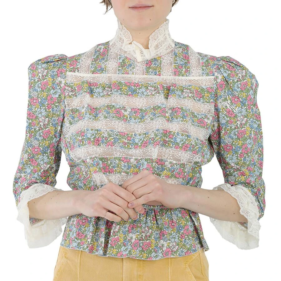 商品Marc Jacobs|Marc Jacobs Multicolor Victorian Blouse, Brand Size 0,价格¥1304,第1张图片