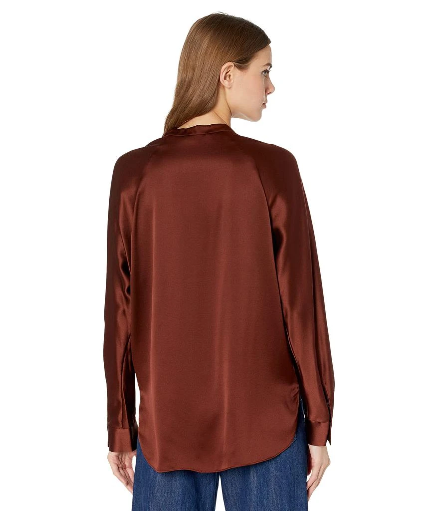 商品Vince|Band Collar 100% Silk Blouse,价格¥1201,第2张图片详细描述