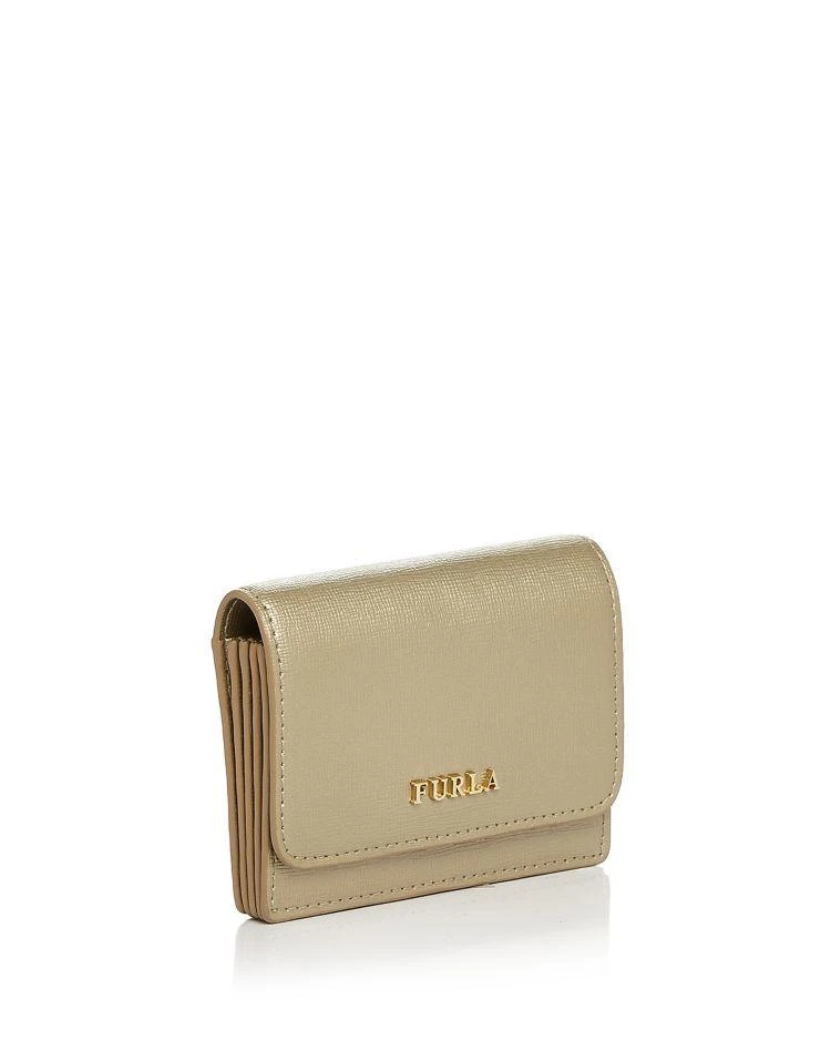 商品Furla|Babylon Small Metallic Leather Card Case,价格¥606,第3张图片详细描述