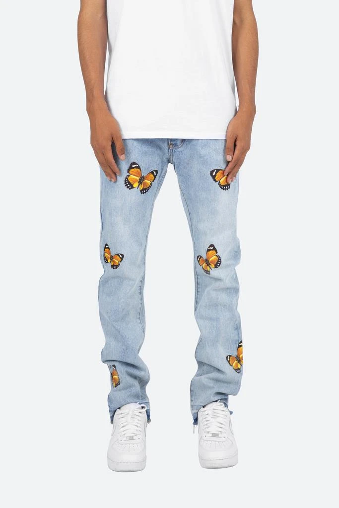 商品MNML|D223 Butterfly Straight Denim - Blue,价格¥304,第1张图片