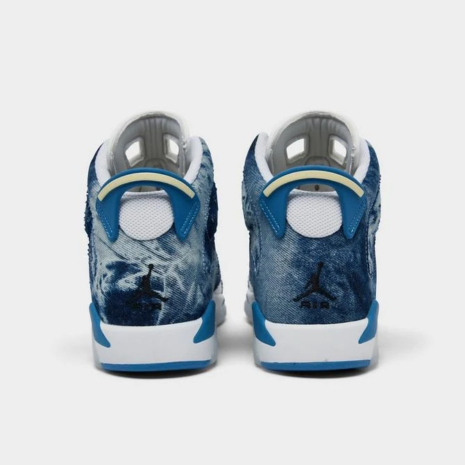 Big Kids' Air Jordan Retro 6 Denim Basketball Shoes 商品