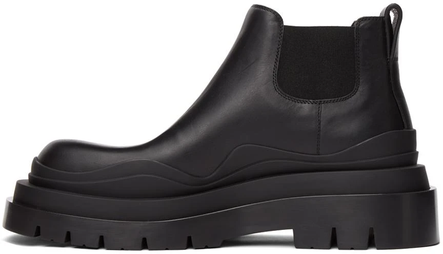 商品Bottega Veneta|Black Low 'The Tire' Chelsea Boots,价格¥9862,第3张图片详细描述
