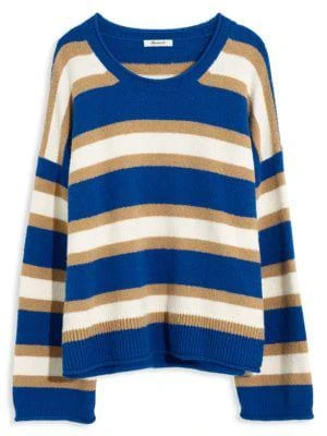 商品Madewell|Halo-Striped Belmore Sweater,价格¥159,第1张图片