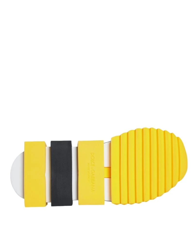 Dolce & Gabbana Yellow Sorrento Crystals Low Top Sneakers Shoes 商品