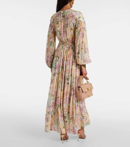 商品Zimmermann|Halliday缩褶花卉加长连衣裙,价格¥8788,第3张图片详细描述