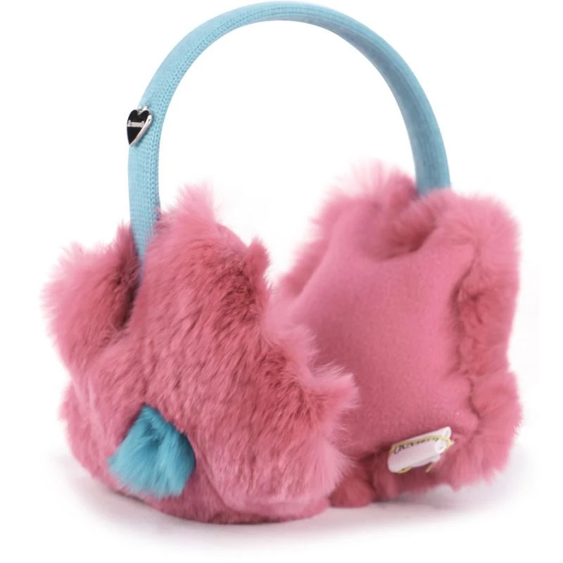 商品Il Trenino|Flower woolen earmuffs in pink and blue,价格¥1776,第1张图片