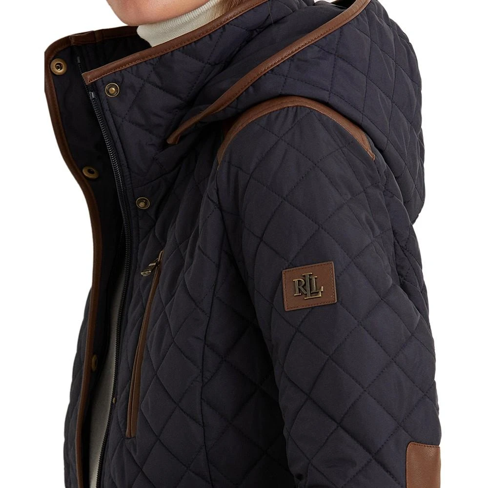 商品Ralph Lauren|Women's Quilted Hooded Coat, Created for Macy's,价格¥1222,第3张图片详细描述