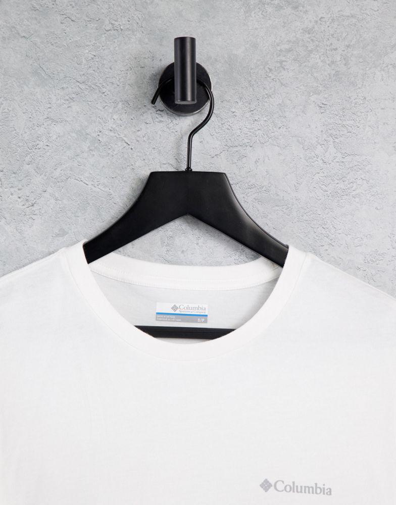 商品Columbia|Columbia Tillamook t-shirt in white Exclusive at ASOS,价格¥146,第6张图片详细描述