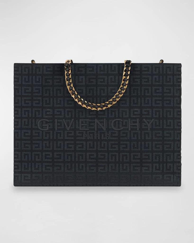 商品Givenchy|G-Tote Medium Shopping Bag in 4G Logo Canvas with Chain Handles,价格¥18661,第1张图片
