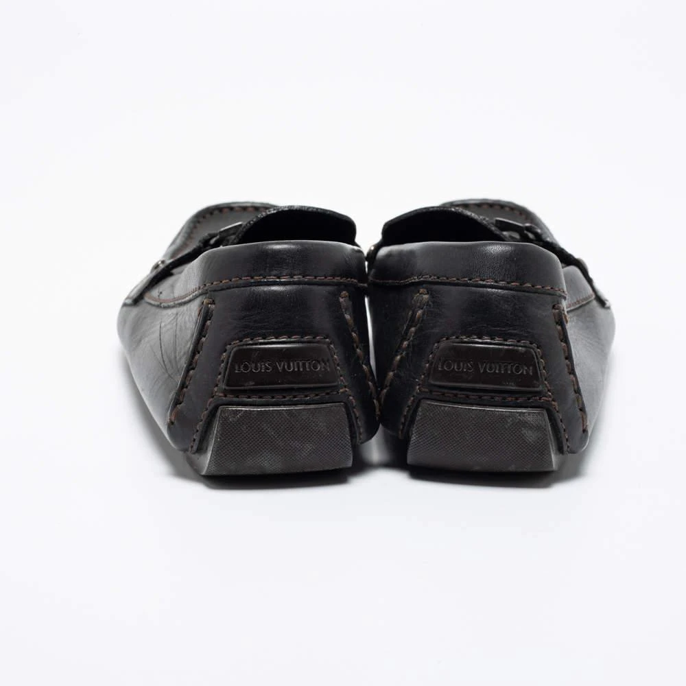 商品[二手商品] Louis Vuitton|Louis Vuitton Black Leather Monte Carlo Loafers Size 42.5,价格¥2936,第5张图片详细描述