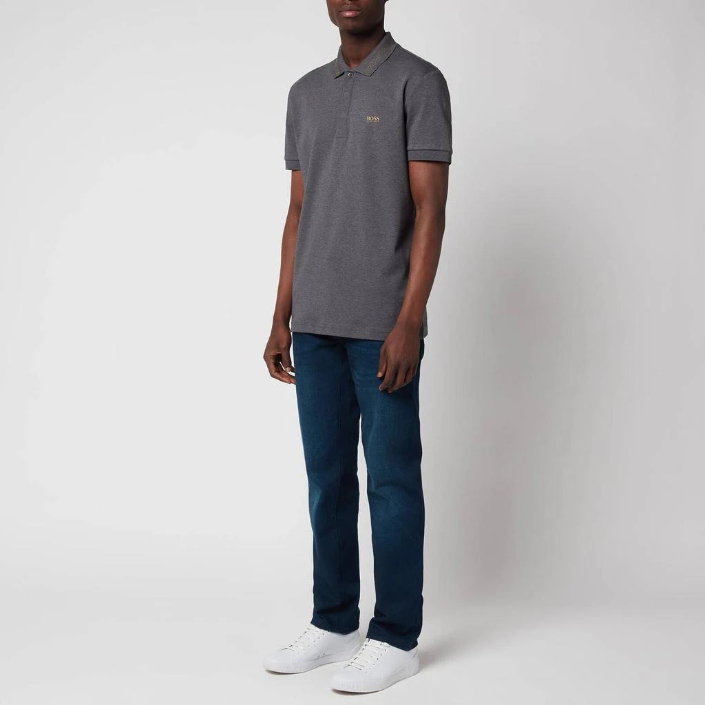 商品Hugo Boss|BOSS Green Men's Paddy Pixel Polo Shirt - Medium Grey,价格¥374,第3张图片详细描述