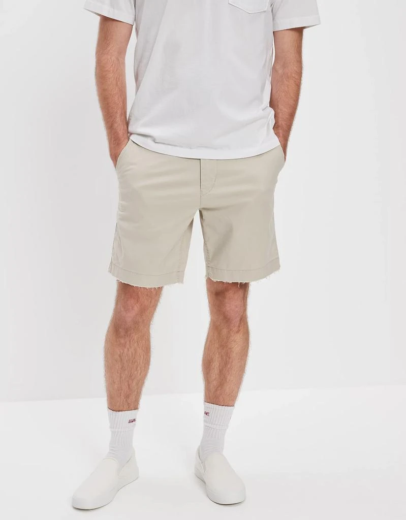 商品AE|AE Flex 9" Lived-In Khaki Short,价格¥137,第1张图片