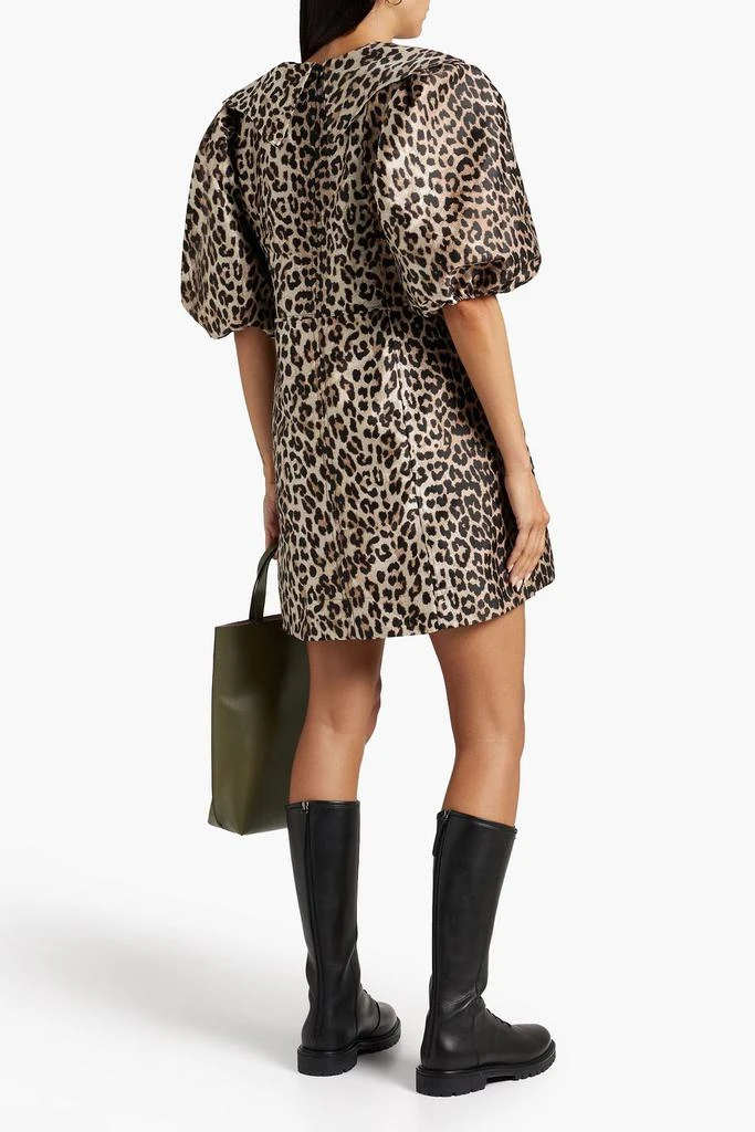 商品Ganni|Leopard-jacquard mini dress,价格¥1057,第1张图片