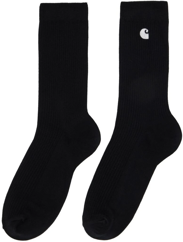 商品Carhartt WIP|Two-Pack Black Madison Socks,价格¥349,第3张图片详细描述