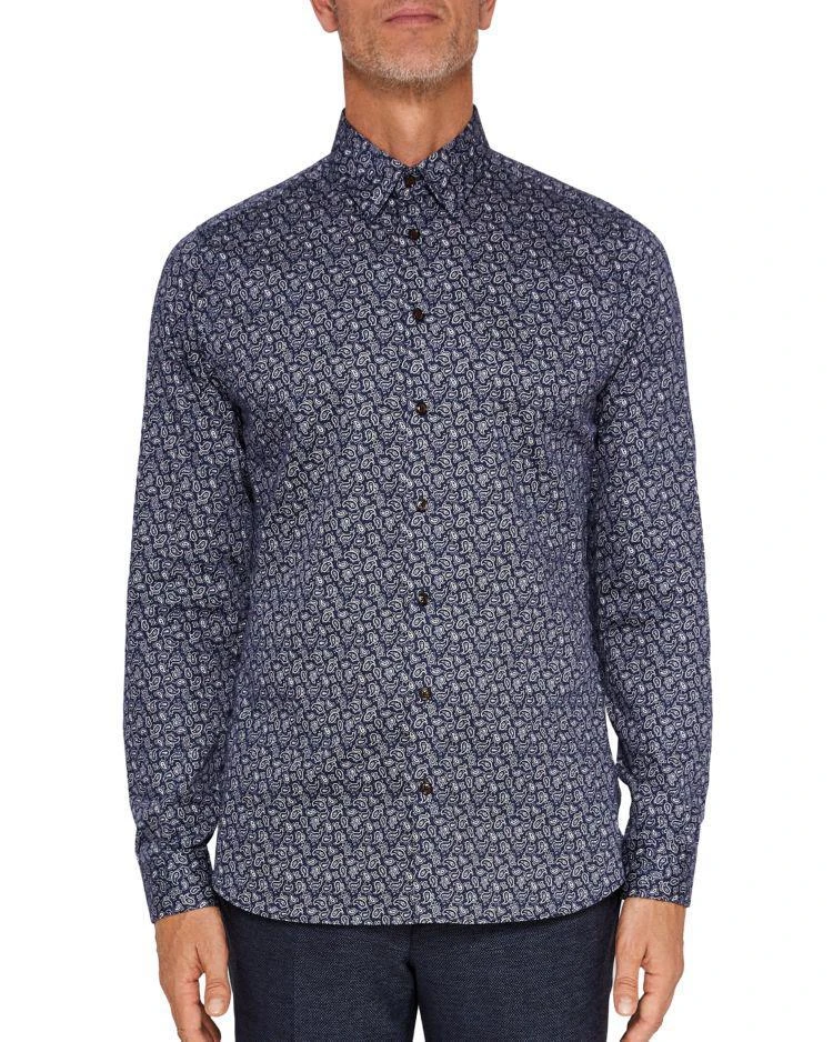 商品Ted Baker London|Ted Baker Lysee Paisley Regular Fit Button-Down Shirt,价格¥689,第1张图片