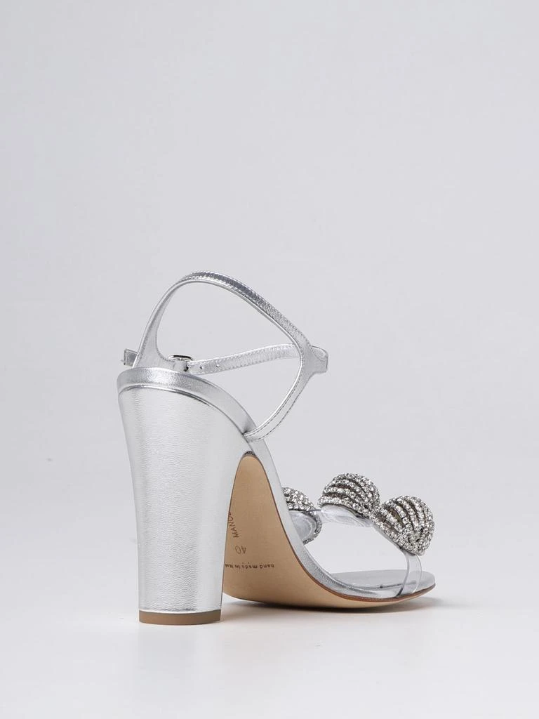 商品Manolo Blahnik|Manolo Blahnik sandal in laminated nappa leather,价格¥7354,第3张图片详细描述