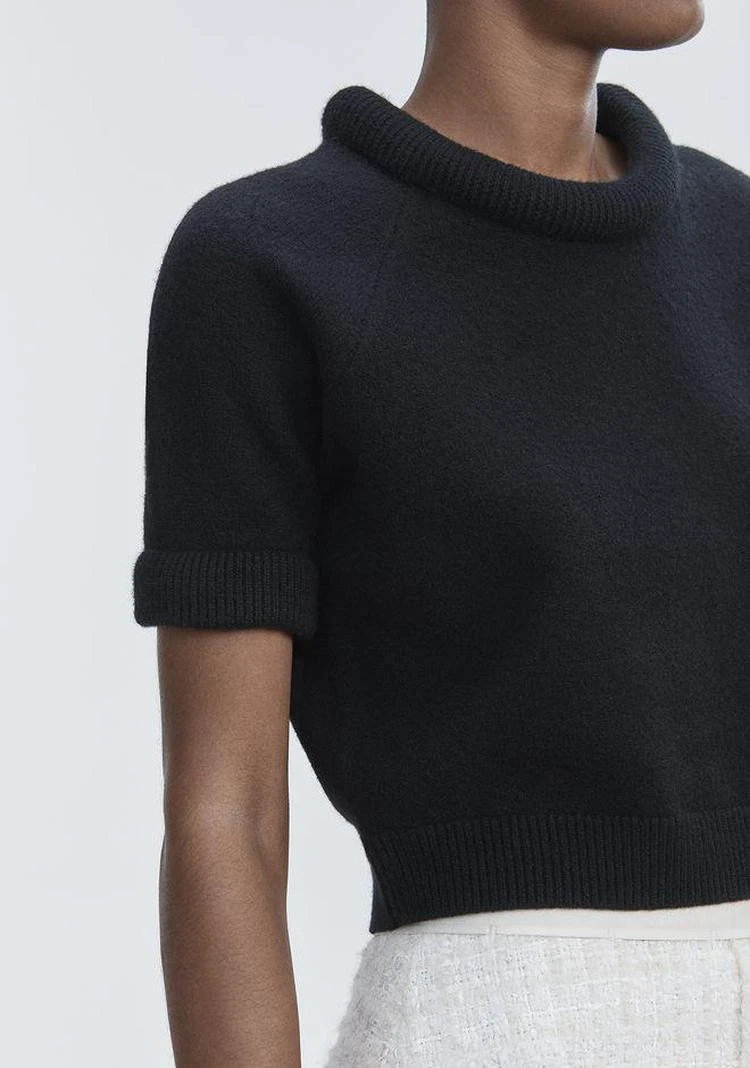 商品Alexander Wang|BOILED WOOL SHORT SLEEVE SWEATER,价格¥889,第4张图片详细描述