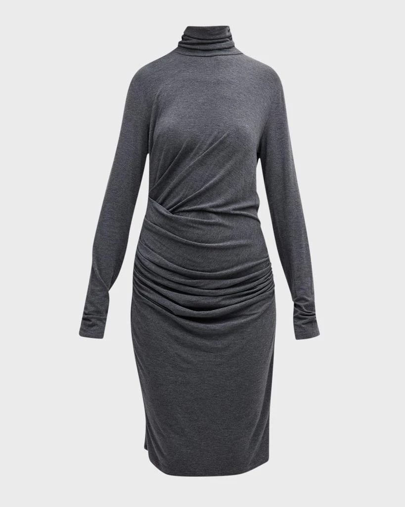 商品Marella|Igloo Ruched Turtleneck Midi Dress,价格¥720,第2张图片详细描述