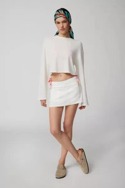 商品Urban Outfitters|UO Dariah Linen Micro Mini Skort,价格¥371,第3张图片详细描述