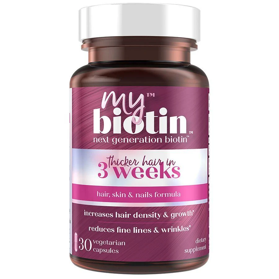 商品Purity Products|MyBiotin Hair, Skin & Nails Formula Vegetarian Capsules,价格¥148,第1张图片