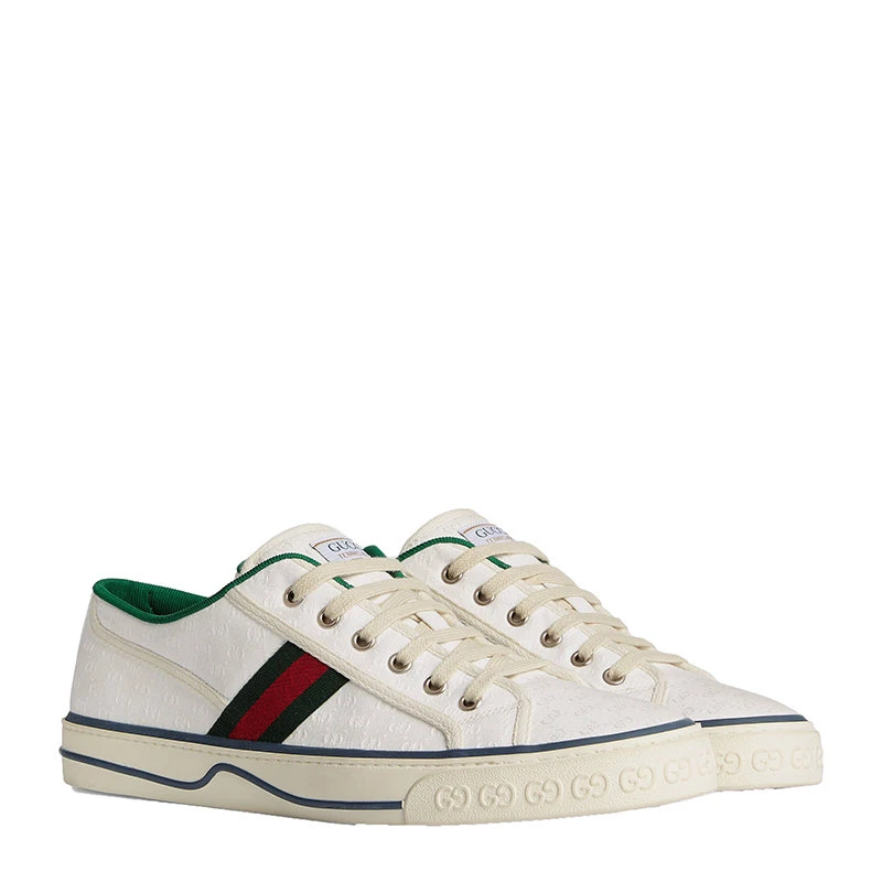 商品Gucci|【预售3-7天】GUCCI/古驰  新款男士白色 Tennis 1977休闲运动鞋 60611199W909085,价格¥4901,第4张图片详细描述