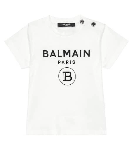 商品Balmain|Baby logo cotton T-shirt,价格¥981,第1张图片