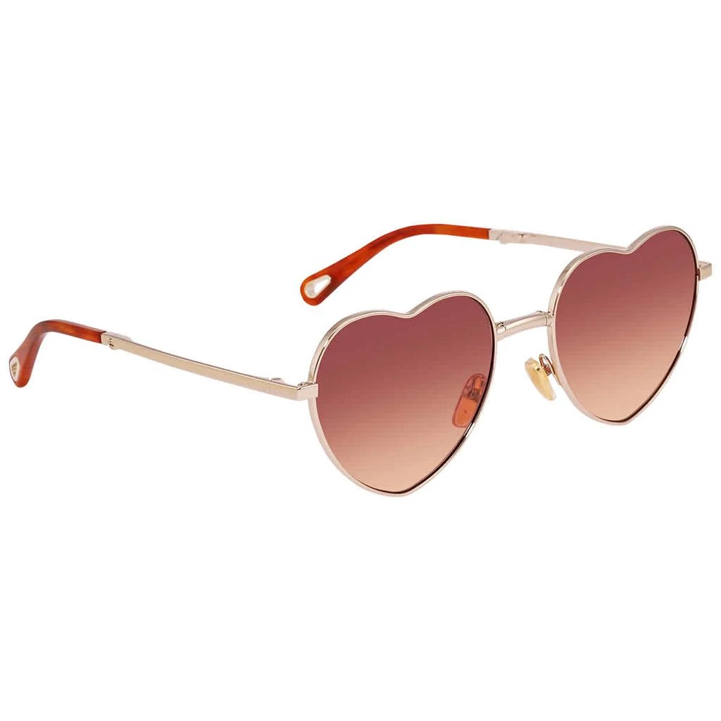 商品Chloé|Chloe Milane Red Gradient Heart Ladies Sunglasses CH0071S 003 59,价格¥2234,第1张图片