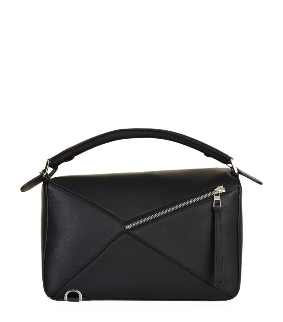 Leather Puzzle Top-Handle Bag 商品