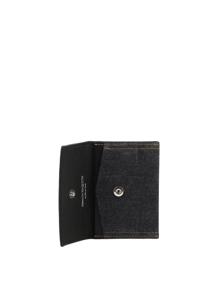 商品Alexander McQueen|Skull Wallets & Card Holders Blue,价格¥1199,第5张图片详细描述