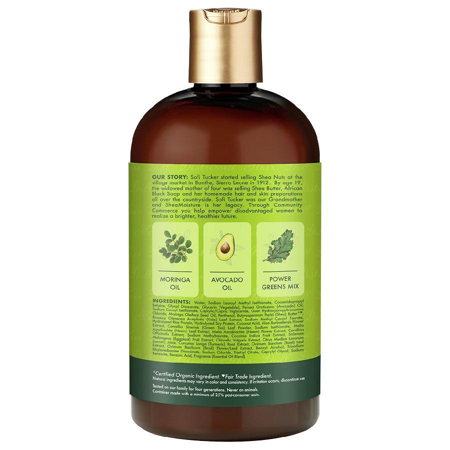 商品SheaMoisture|Moringa & Avocado Power Greens Shampoo,价格¥105,第4张图片详细描述