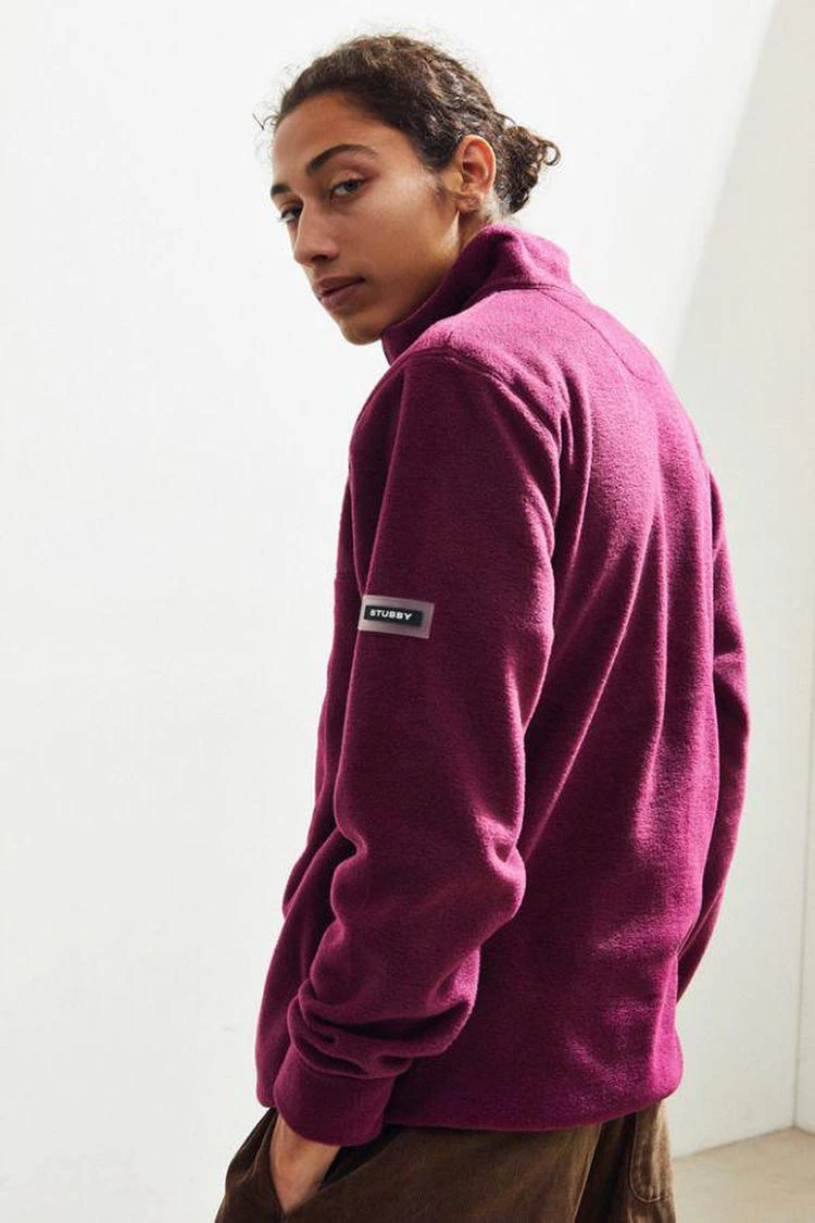 商品STUSSY|Stussy Polar Fleece Mock Neck Pullover Sweatshirt,价格¥605,第4张图片详细描述