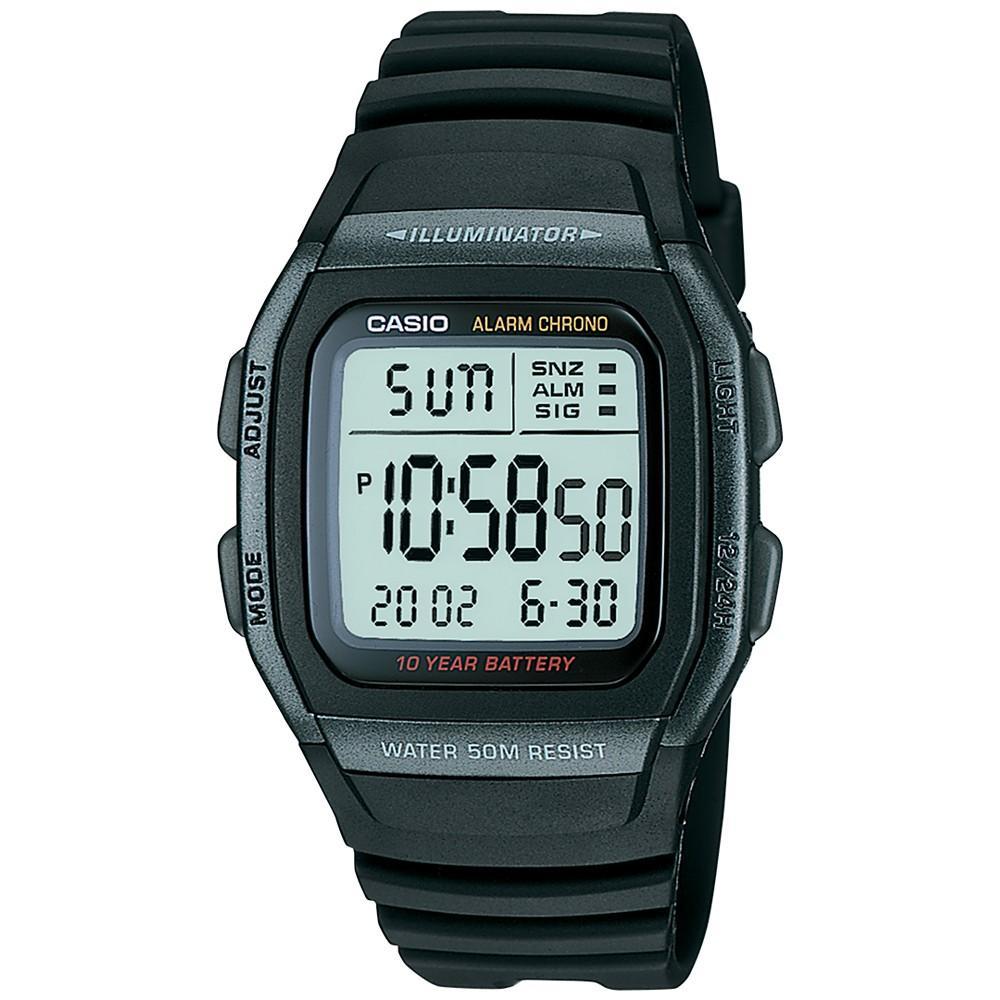 商品Casio|Unisex Digital Black Resin Strap Watch 38mm,价格¥209,第1张图片