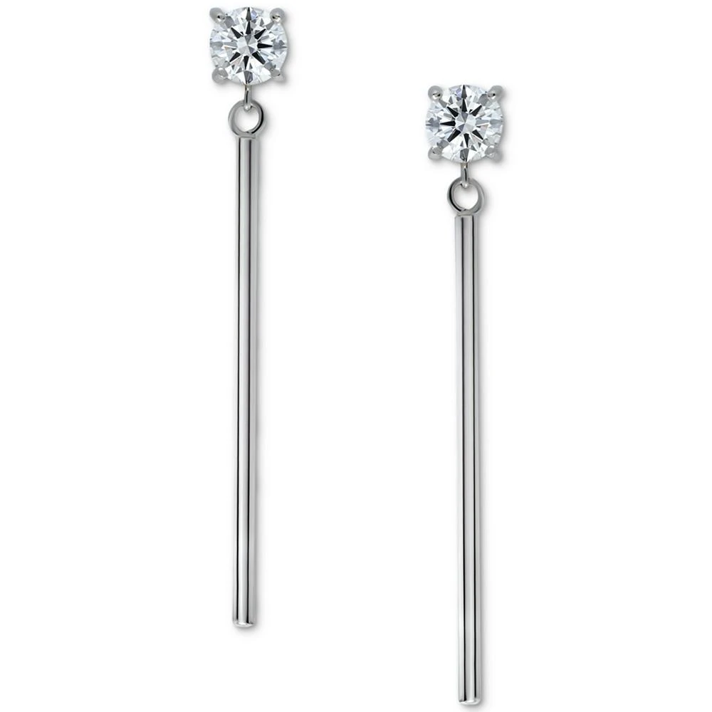 商品Giani Bernini|Cubic Zirconia Vertical Bar Drop Earrings, Created for Macy's,价格¥113,第1张图片