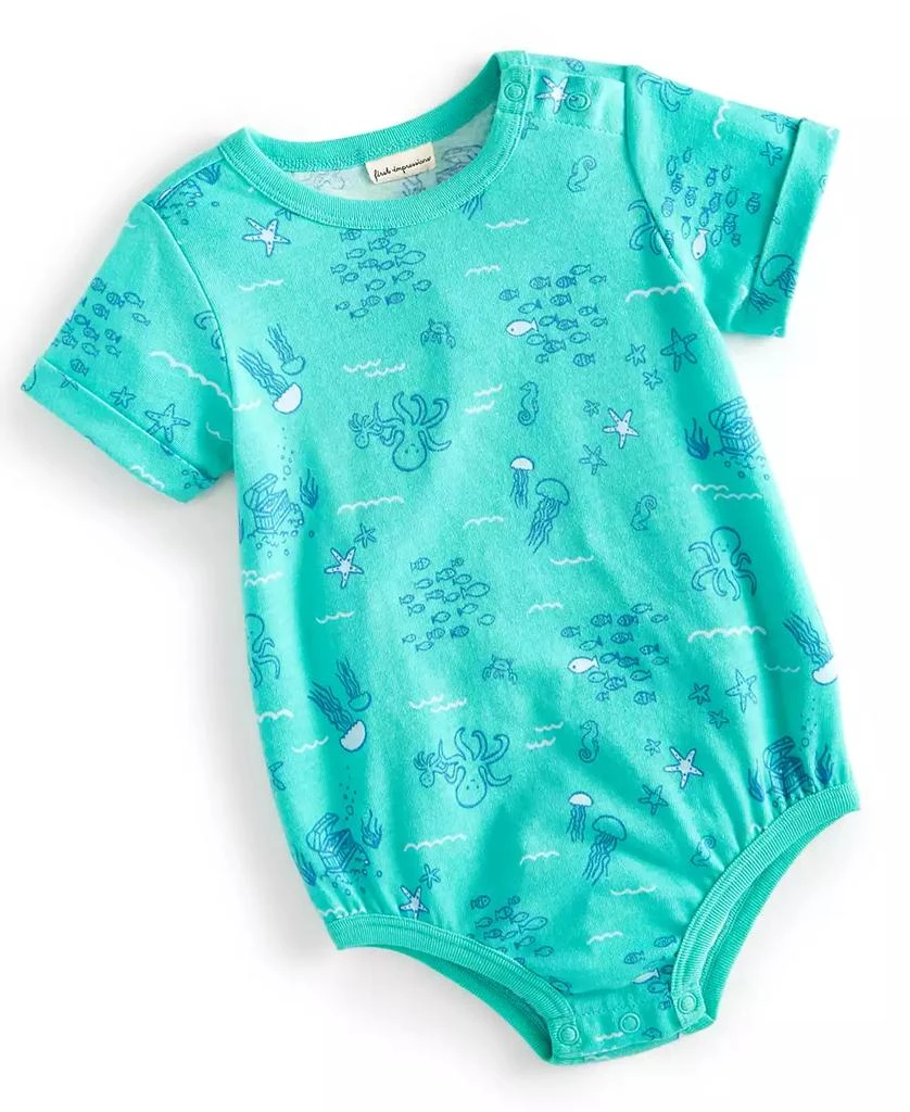 商品First Impressions|Baby Boys Sea-Print Sunsuit, Created for Macy's,价格¥44,第1张图片