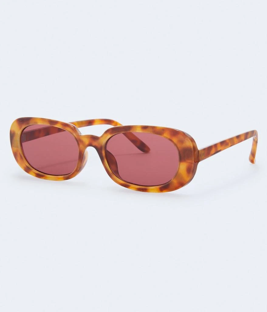 商品Aeropostale|Aeropostale Tortoiseshell Slim Oval Sunglasses,价格¥61,第1张图片详细描述