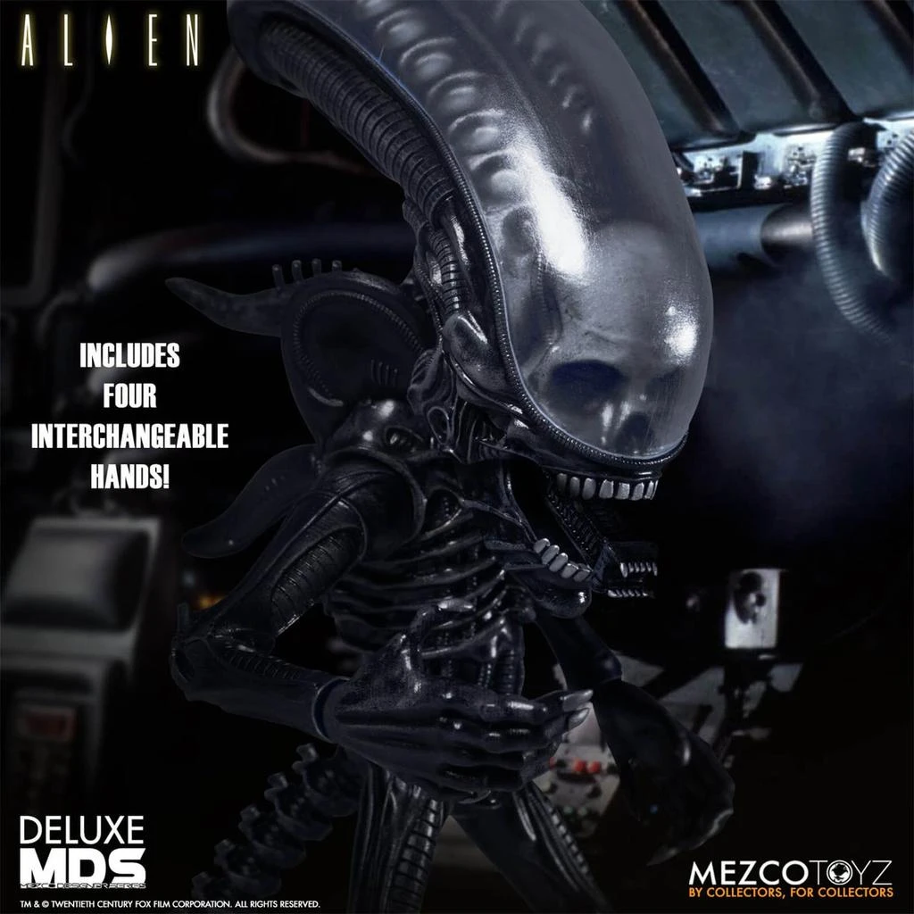 商品Mezco|Mezco Alien Deluxe MDS Figure - Alien,价格¥554,第4张图片详细描述