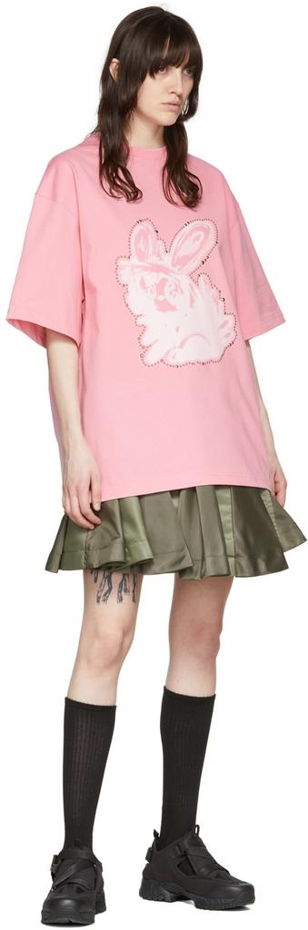Pink Cotton T-Shirt商品第4张图片规格展示
