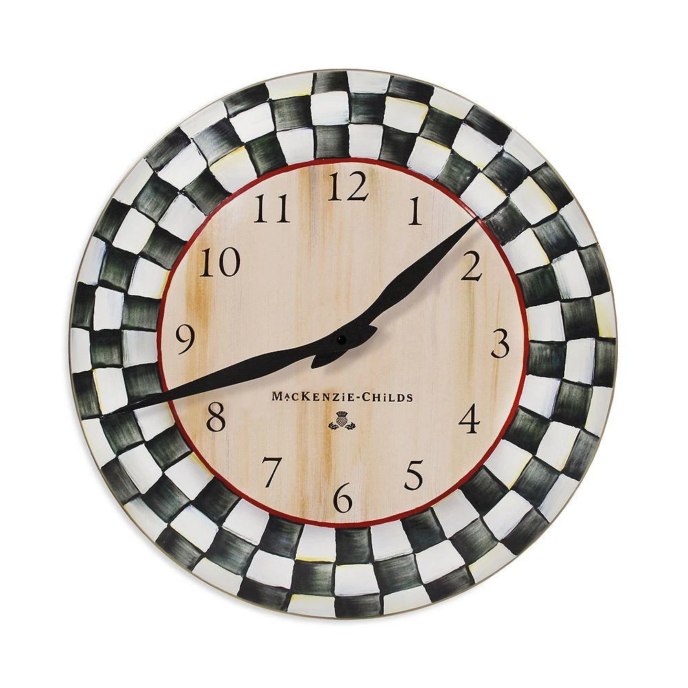 商品MacKenzie-Childs|Courtly Check Clock,价格¥743,第1张图片