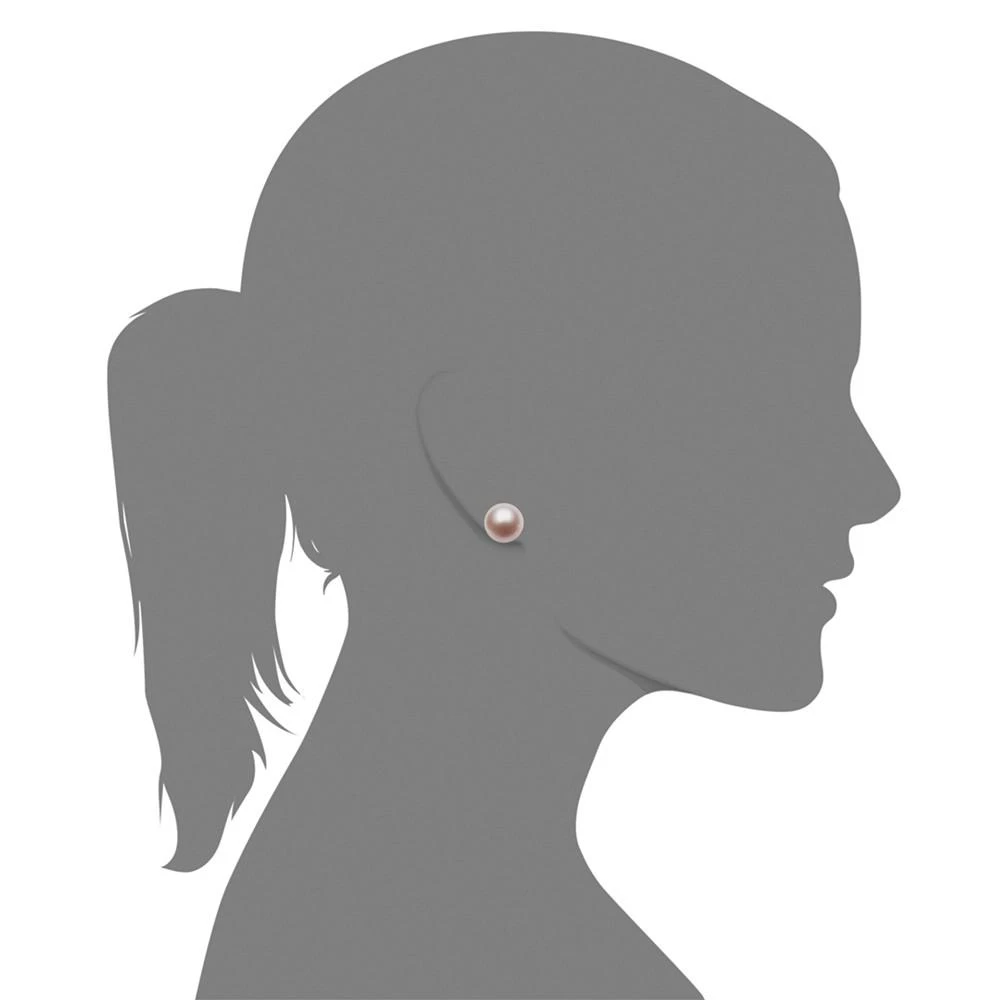 商品Belle de Mer|Pearl Earrings, 14k Gold Cultured Freshwater Pearl Stud Earrings (9mm),价格¥1116,第2张图片详细描述