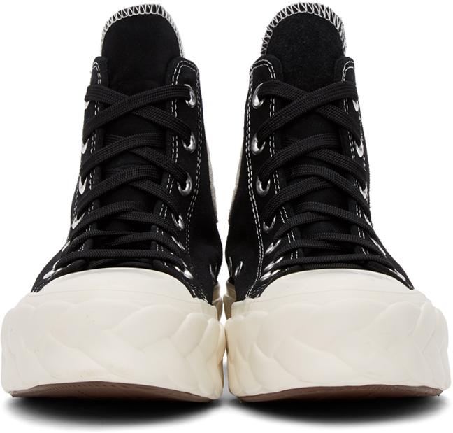 Black Suede Cable Chuck Lift High Sneakers商品第2张图片规格展示