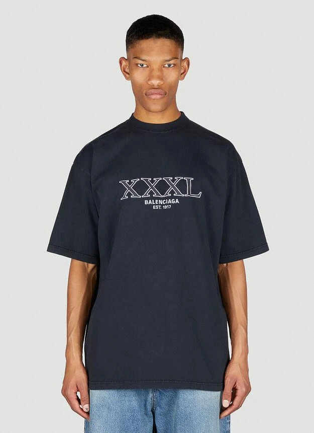 商品Balenciaga|Large Fit T-Shirt in Black,价格¥5609,第1张图片