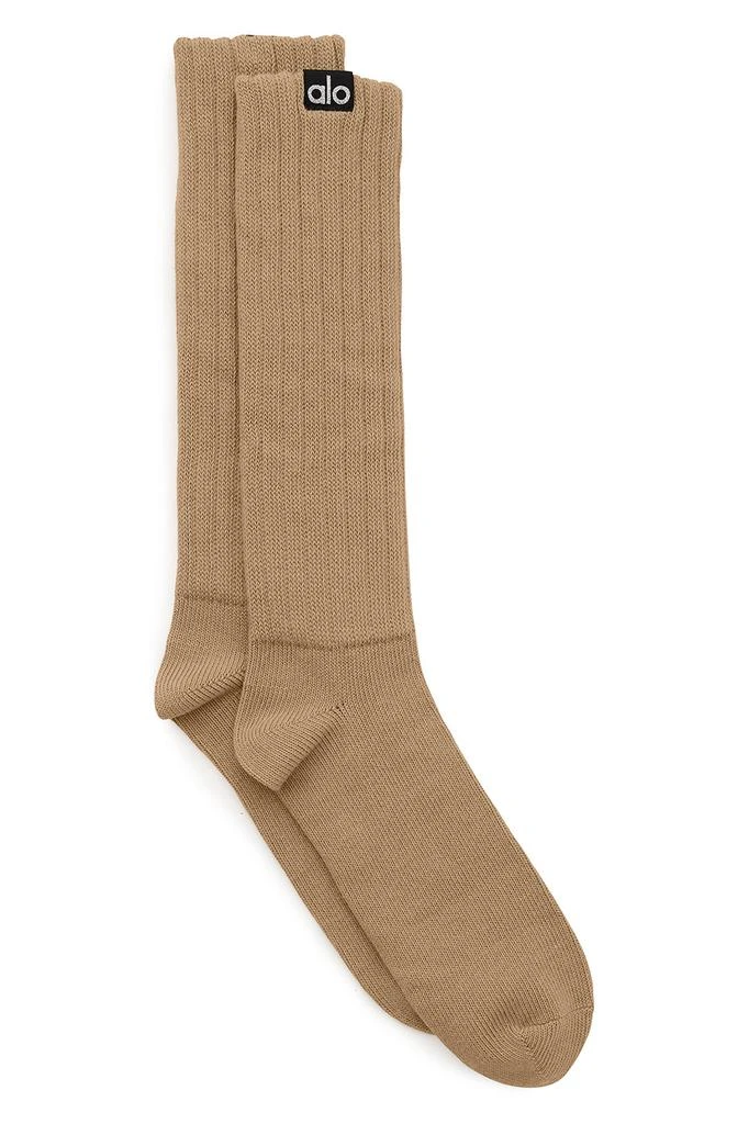 商品Alo|Unisex Scrunch Sock - Gravel,价格¥182,第1张图片