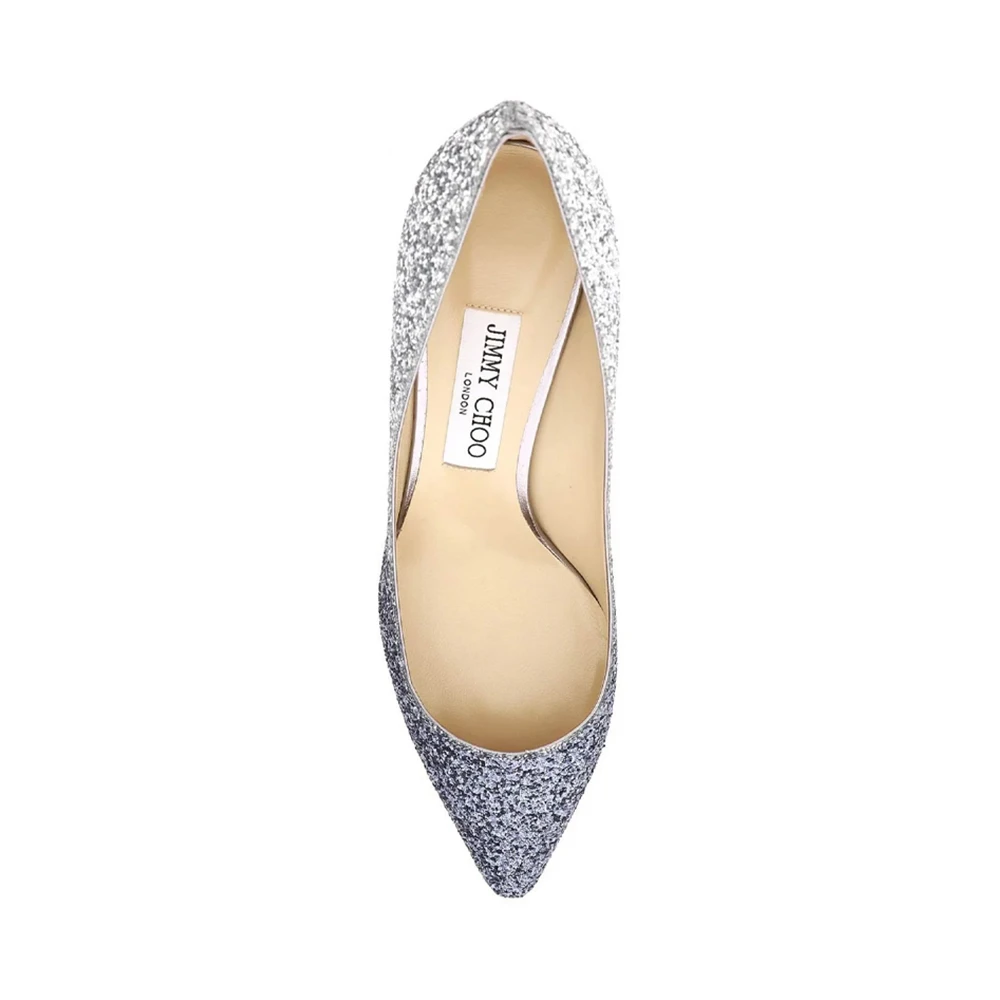 JIMMY CHOO 拼色女士高跟鞋 ROMY60-VXB-NAVYSILVER 商品
