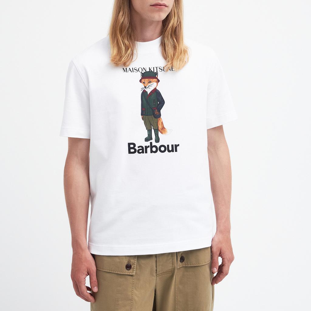 Barbour x Maison Kitsuné | Barbour x Maison Kitsuné Beaufort Fox Cotton-Jersey T-Shirt 595.65元 商品图片