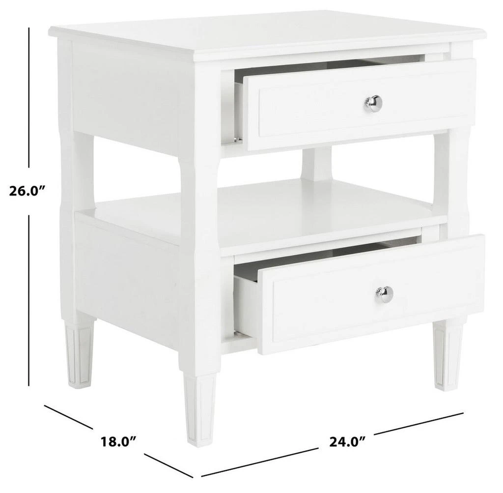 商品Safavieh|Jenson Two Drawer Night Stand,价格¥2093,第5张图片详细描述