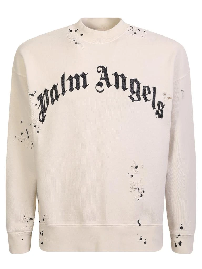 商品Palm Angels|Palm Angels Glittered Logo Sweatshirt,价格¥4546,第1张图片