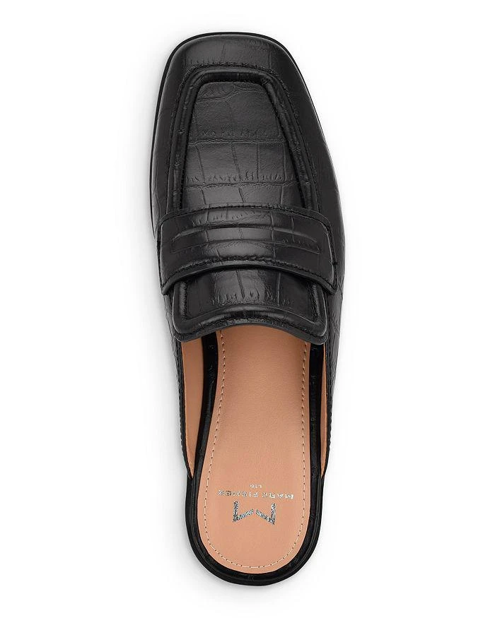 商品Marc Fisher|Women's Flyta Square Toe Croc Embossed Mules,价格¥902,第3张图片详细描述